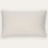 COUSSIN RECTANGULAIRE EN TISSU BOUCLETTE BLANC