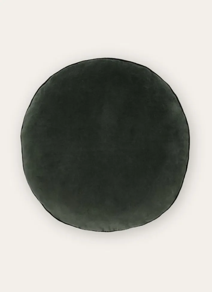 COUSSIN ROND EN VELOURS ROMARIN