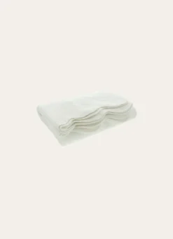 COUVRE-LIT UNI EN COTON FLORENCE BLANC