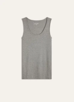 DÉBARDEUR GRIS CHINÉ