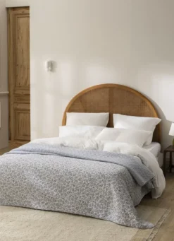 DESSUS DE LIT MATELASSÉ DOMITILLE BLEU