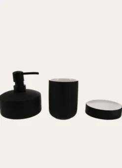 DISTRIBUTEUR DE SAVON EN GRÈS NOIR