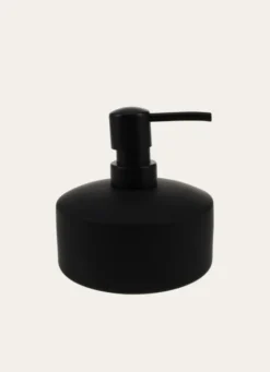 DISTRIBUTEUR DE SAVON EN GRÈS NOIR