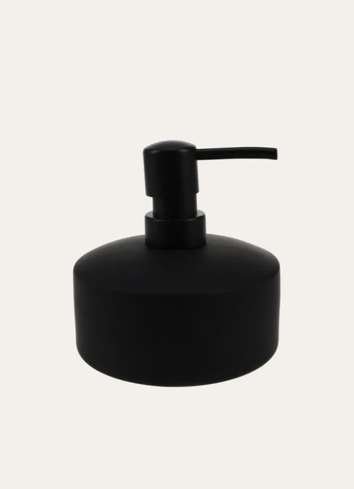 DISTRIBUTEUR DE SAVON EN GRÈS NOIR
