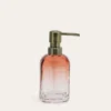 DISTRIBUTEUR DE SAVON EN VERRE DÉGRADÉ ORPHÉE ROSE/CORAIL