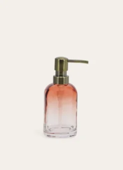 DISTRIBUTEUR DE SAVON EN VERRE DÉGRADÉ ORPHÉE ROSE/CORAIL