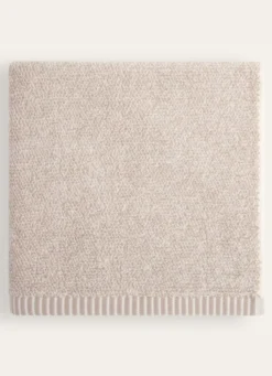 DRAP DE BAIN CHINÉ BEIGE