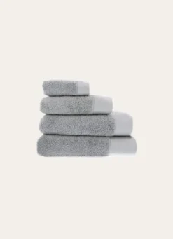 DRAP DE BAIN COTON MOELLEUX ZÉRO TORSION BLEU GRIS