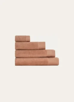 DRAP DE BAIN COTON MOELLEUX ZÉRO TORSION BEIGE ROSE