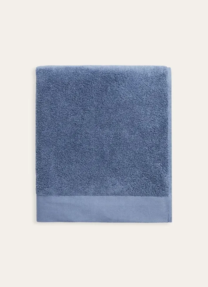 DRAP DE BAIN COTON MOELLEUX ZÉRO TORSION BLEU BALTIQUE