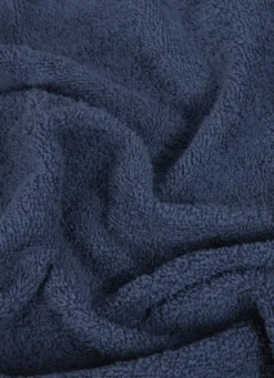 DRAP DE BAIN EN COTON UNI BASIL BLEU FONCÉ