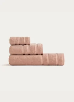 DRAP DE BAIN MOELLEUX LITEAU RAFFINÉ ROSE