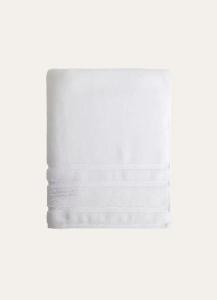 DRAP DE BAIN MOELLEUX LITEAU RAFFINÉ BLANC