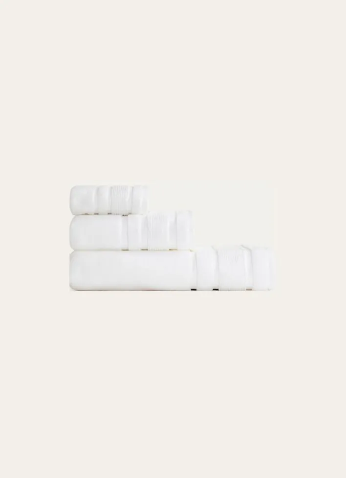 DRAP DE BAIN MOELLEUX LITEAU RAFFINÉ BLANC