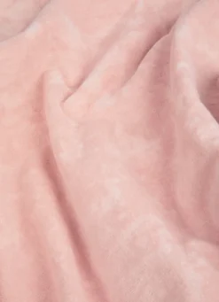 DRAP DE BAIN VELOURS EN COTON BRODERIE 500GR ROSE