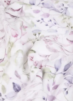 DRAP DE DOUCHE EN EN VELOURS IMPRIMÉ MULTICOLORE