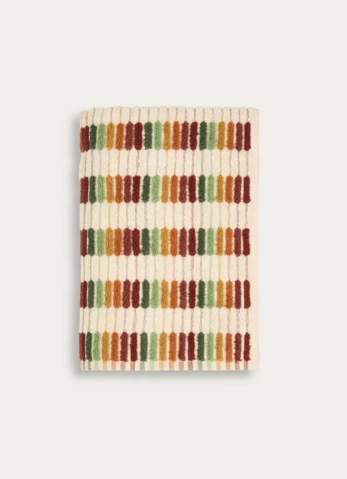 DRAP DE DOUCHE À RAYURES FANTAISIES MULTICOLORE