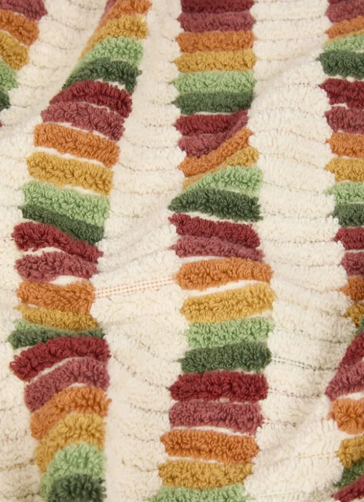DRAP DE DOUCHE À RAYURES FANTAISIES MULTICOLORE