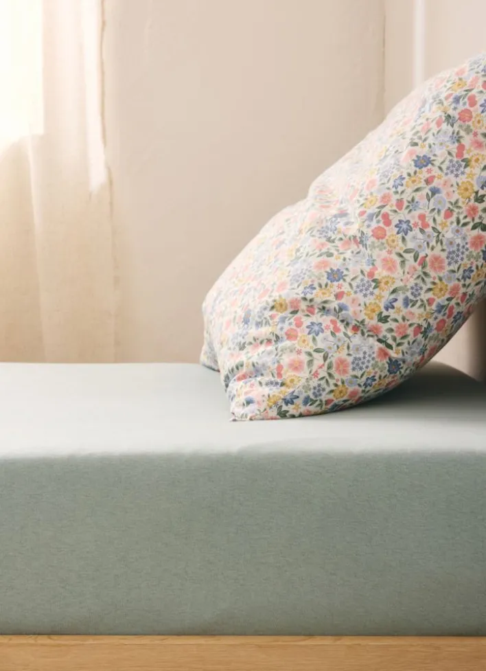 DRAP HOUSSE BÉBÉ EN JERSEY DE COTON BIO VERT