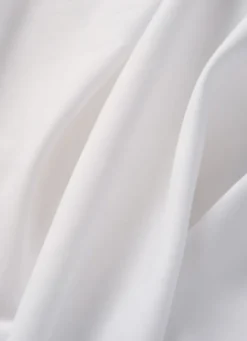DRAP HOUSSE EN COTON POUR 2 LITS JUMEAUX BLANC