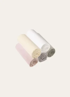 DRAP HOUSSE EN COTON POUR 2 LITS JUMEAUX BLANC