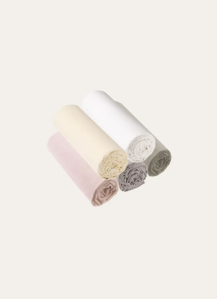 DRAP HOUSSE EN COTON POUR 2 LITS JUMEAUX BLANC