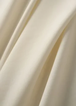 DRAP HOUSSE EN COTON POUR 2 LITS JUMEAUX ÉCRU