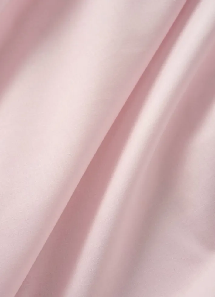 DRAP HOUSSE EN COTON ROSE CLAIR
