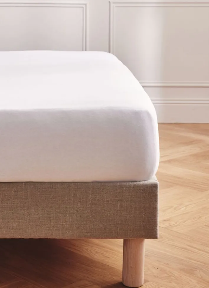 DRAP HOUSSE EN JERSEY EMILOU BLANC