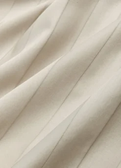 DRAP HOUSSE JACQUARD RAYURE BÂTON NUDE