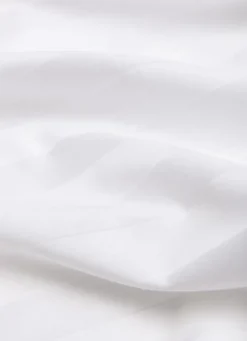 DRAP HOUSSE JACQUARD RAYURE BÂTON BLANC