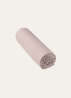 DRAP HOUSSE UNI EN COTON GRAND BONNET 32CM TAUPE CLAIR