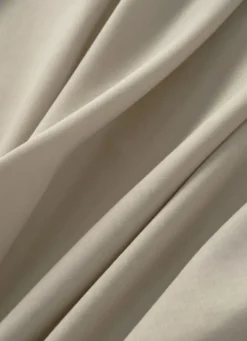 DRAP HOUSSE UNI EN COTON GRAND BONNET 32CM TAUPE CLAIR