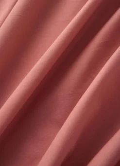 DRAP HOUSSE UNI EN COTON LAVÉ BIO ROSE