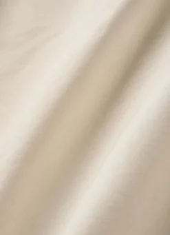 DRAP HOUSSE UNI EN COTON LAVÉ BIO ECRU