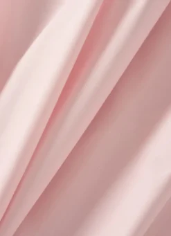 DRAP HOUSSE UNI EN PERCALE DE COTON ROSE PÉTALE