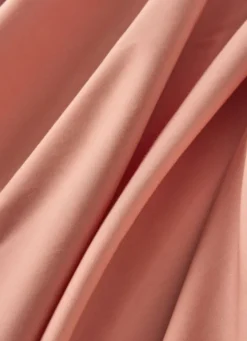 DRAP HOUSSE UNI EN PERCALE DE COTON CORAIL