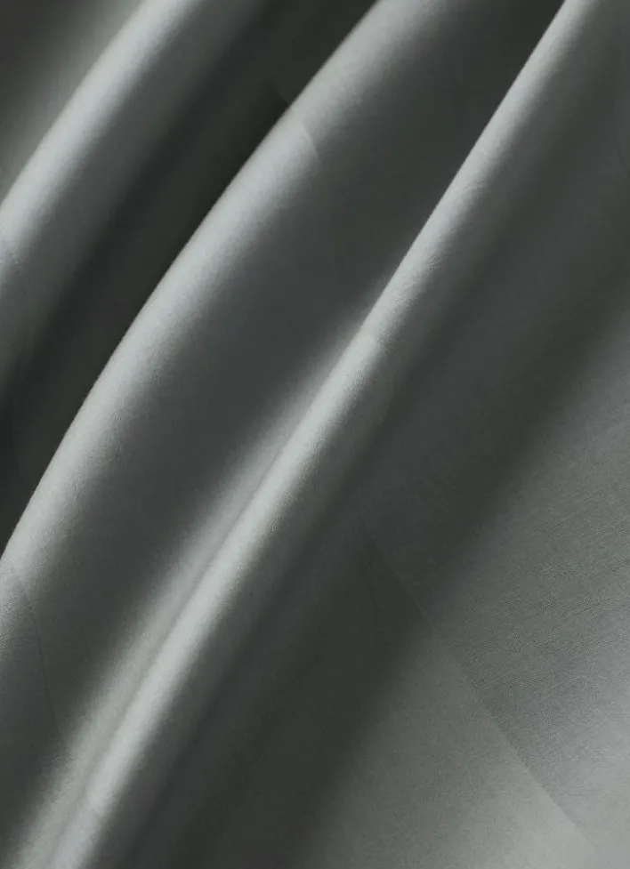 DRAP HOUSSE UNI EN SATIN DE COTON GLACIER