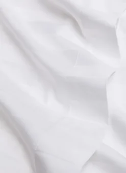 DRAP PLAT JACQUARD RAYURE BÂTON BLANC