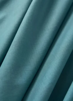 DRAP PLAT UNI EN COTON BLEU PAON