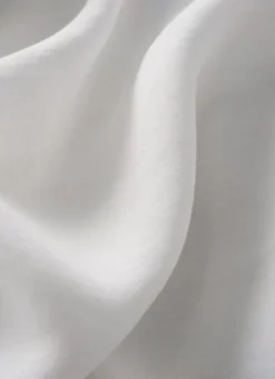 DRAP PLAT UNI EN LIN LAVÉ - 165GR BLANC