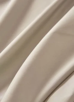 DRAP PLAT UNI EN PERCALE DE COTON SABLE
