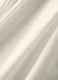 DRAP PLAT UNI SATIN DE COTON RAYURES JACQUARD IVOIRE
