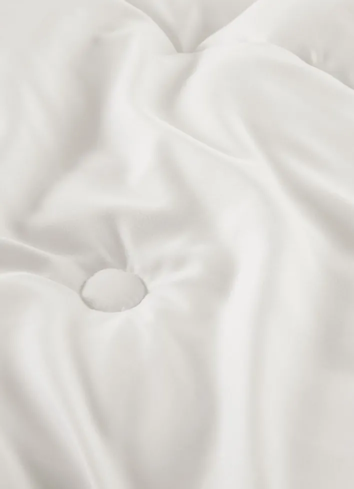 ÉDREDON DE GARNISSAGE MOELLEUX BOUT DE LIT BLANC