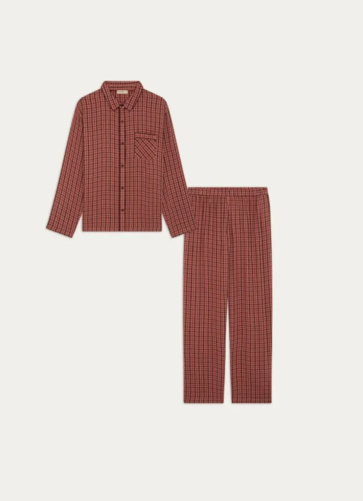 ENSEMBLE DE PYJAMA À MOTIF ROSE FONCE