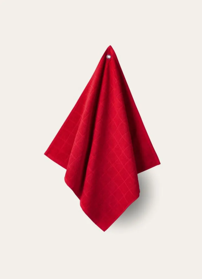 ESSUIE-MAINS À CARREAUX EN COTON ROUGE