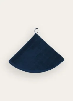 ESSUIE-MAINS EN COTON ÉPONGE UNI BLEU OCEAN