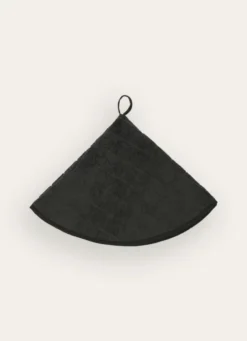 ESSUIE-MAINS EN COTON ÉPONGE UNI GRIS ANTHRACITE