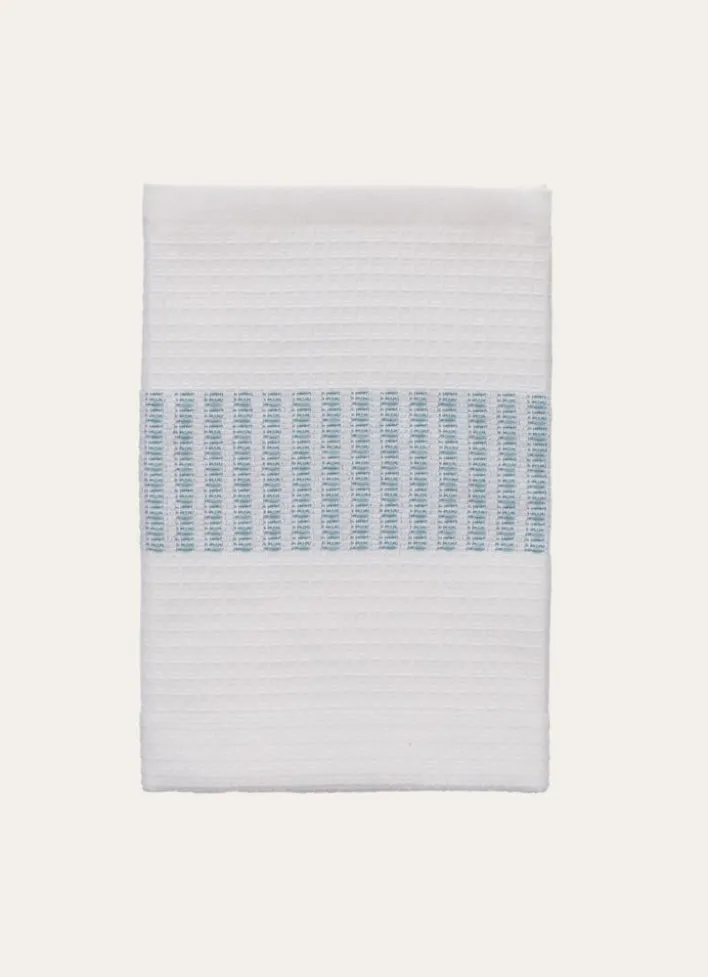 ESSUIE-MAINS EN ÉPONGE AVEC TISSAGE COLORÉ TURQUOISE