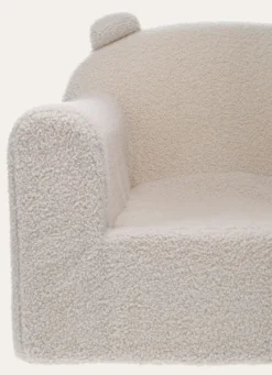 FAUTEUIL DOUDOU AVEC OREILLES BLANC